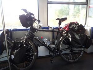 Rainers Rad im Zug