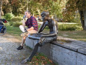 Werner rastet an der Neckarquelle