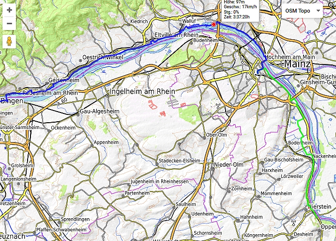 Achter Tag - unsere Route, Teil 1