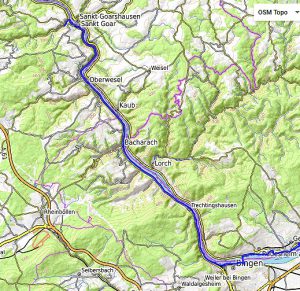 Achter Tag - unsere Route, Teil 2
